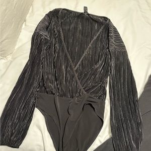 Plisse bodysuit